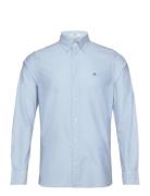 Slim Oxford Shirt Tops Shirts Casual Blue GANT