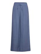 Immi Linen Pants Bottoms Trousers Wide Leg Blue Ella&il