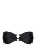 Detail Bikini Top Swimwear Bikinis Bikini Tops Bandeau Bikinitops Blac...