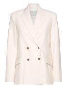 D6Lirio Double Breasted Blazer Blazers Double Breasted Blazers Cream D...