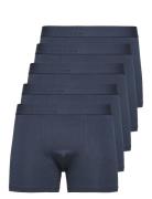 Slhjohan 5-Pack Trunk Noos Boksershorts Navy Selected Homme