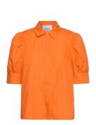 Molia Skjorte Tops Shirts Short-sleeved Orange Minus