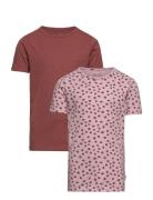 Basic 33 -T-Shirt Ss Tops T-shirts Short-sleeved Pink Minymo