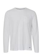 Bhnicolai Tee L.s. Tops T-shirts Long-sleeved White Blend