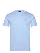 Pima Polo-Ssl-Tsh Designers T-shirts Short-sleeved Blue Polo Ralph Lau...