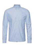 Christoph Oxford Shirt Tops Shirts Casual Blue Les Deux