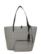 Faux-Leather Reversible Tote Bag Shopper Veske Black Lauren Ralph Laur...