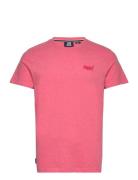 Essential Logo Emb Tee Tops T-shirts Short-sleeved Pink Superdry