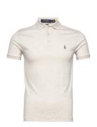 Custom Slim Fit Soft Cotton Polo Shirt Tops Polos Short-sleeved Cream ...