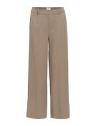 Objlisa Wide Pant Noos Bottoms Trousers Wide Leg Brown Object