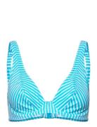 Jewel Cove Swimwear Bikinis Bikini Tops Wired Bikinitops Blue Freya