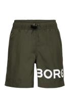 Borg Swim Shorts Badeshorts Khaki Green Björn Borg