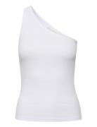 Drewgz Shoulder Tops T-shirts & Tops Sleeveless White Gestuz