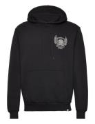 Chad Hoodie Tops Sweat-shirts & Hoodies Hoodies Black Les Deux