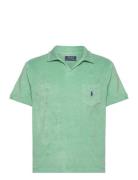 Rec Lw Cotton Terry-Ssl-Knt Tops Polos Short-sleeved Green Polo Ralph ...