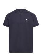 Ace Performance Zip Polo Sport T-shirts Short-sleeved Navy Björn Borg