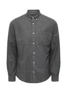 Onsniko Ls Melange Shirt Tops Shirts Casual Black ONLY & SONS