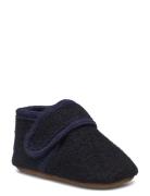 Classic Wool Slippers Tøfler Innesko Navy Melton