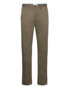 Regular Twill Chinos Bottoms Trousers Chinos Khaki Green GANT