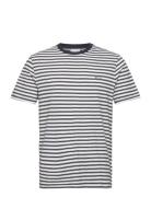 Striped Ss T-Shirt Tops T-shirts Short-sleeved Navy GANT