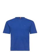 Essential Tee S/S Tops T-shirts Short-sleeved Blue Tommy Hilfiger