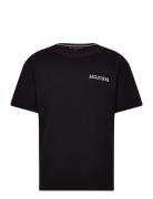 Ss Tee Tops T-shirts Short-sleeved Black Tommy Hilfiger