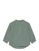 Shirt Tops Shirts Long-sleeved Shirts Green Sofie Schnoor Baby And Kid...