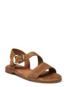 Sandals Flate Sandaler Beige Billi Bi