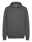 Geran Ho Co Uspa M Knit Tops Knitwear Round Necks Grey U.S. Polo Assn.