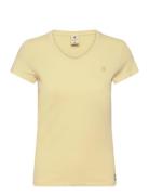 Eyben Slim V T 2.0 Wmn Tops T-shirts & Tops Short-sleeved Yellow G-Sta...