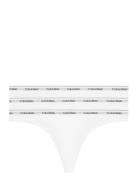 Thong 3Pk Stringtruse Undertøy White Calvin Klein