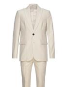 Weftbbfrancoaxel Suit Dress Beige Bruuns Bazaar