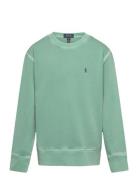 French Terry Sweatshirt Tops Sweat-shirts & Hoodies Sweat-shirts Green...