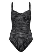 Potenza Solid Swimsuit Badedrakt Badetøy Black Panos Emporio