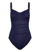 Potenza Solid Swimsuit Recycled Badedrakt Badetøy Navy Panos Emporio