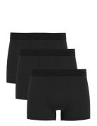 Slhliam 3-Pack Trunk Noos Boksershorts Black Selected Homme