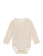 Bodystocking Bodies Long-sleeved Beige Sofie Schnoor Baby And Kids