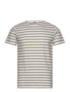 Striped Breton Shirt Héritage Tops T-shirts Short-sleeved Beige Armor ...