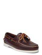 Docksides Portland Waxed W Sko Flate Brown Sebago