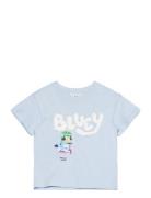 Bluey Printed T-Shirt Tops T-shirts Short-sleeved Blue Mango