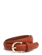 Crocodile Effect Belt Belte Brown Mango