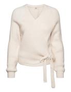 Onlmia L/S Wrap Cardigan Knt Noos Tops Knitwear Cardigans Cream ONLY