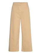 Dalla Solid Bottoms Trousers Wide Leg Beige Marimekko