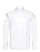 Konrad Contrast Oxford Shirt Tops Shirts Casual White Les Deux