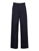 Core Relaxed Straight Pant Bottoms Trousers Suitpants Navy Tommy Hilfi...