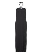 Yassuma Halterneck Ankle Dress - Ka Knelang Kjole Black YAS