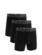 Ua Performance Cotton - Solid 6 In 3Pk Boksershorts Black Under Armour