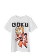 Nkmjavis Dragonball Ss Top Noos Vde Tops T-shirts Short-sleeved White ...