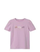 Nmfjanne Ss Top Tops T-shirts Short-sleeved Purple Name It