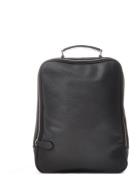 Ravenna Backpack Black Leather Ryggsekk Veske Black Ceannis